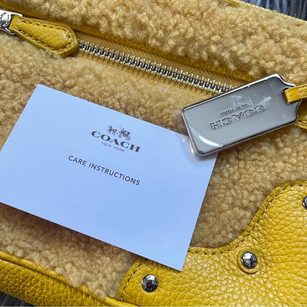 COACH ryder shearling crossbody bag - Picture 10 of 14